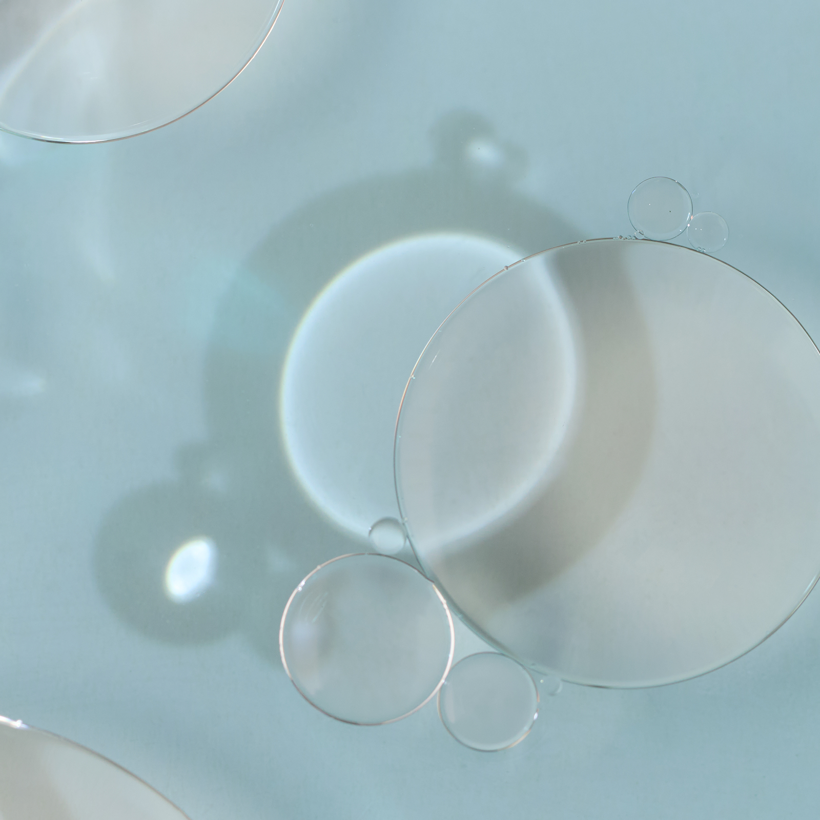 Close-up of blue liquid