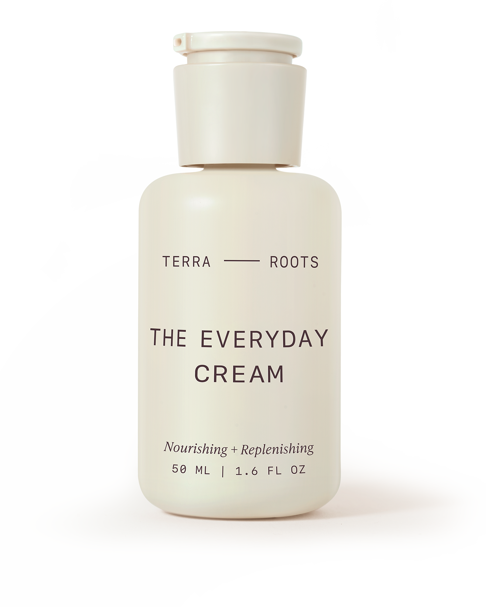 Terra Roots The Everyday Cream bottle on a white background