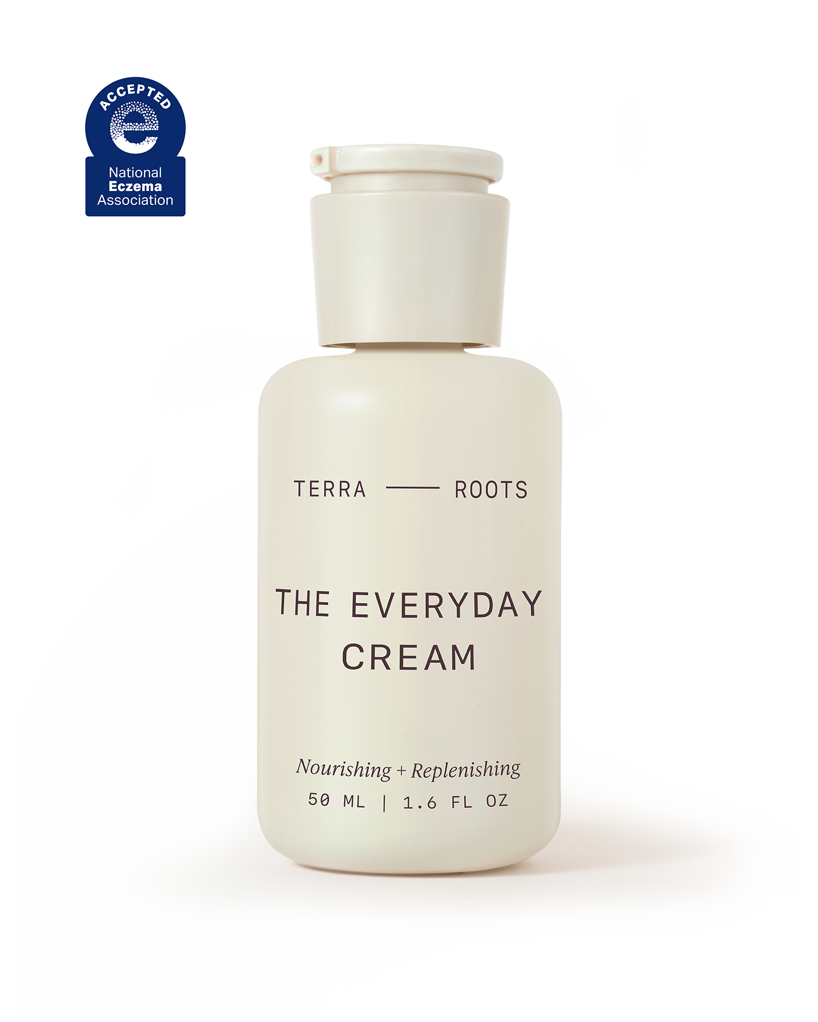 Moisturizer for sensitive skin, Terra Roots The Everyday Cream helps support skin barrier, NEA accepted skincare
