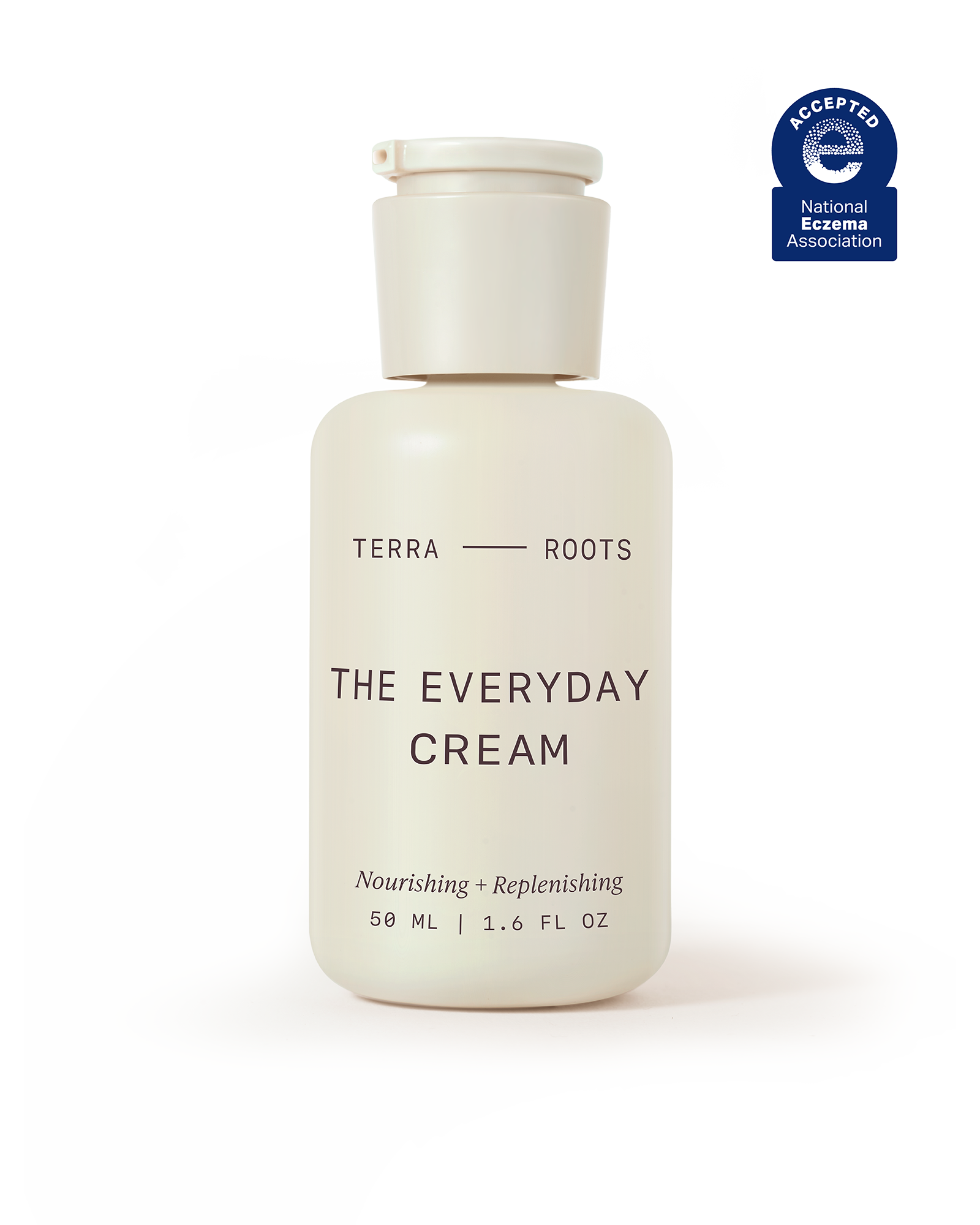 Moisturizer for sensitive skin, Terra Roots The Everyday Cream helps support skin barrier, NEA accepted skincare.