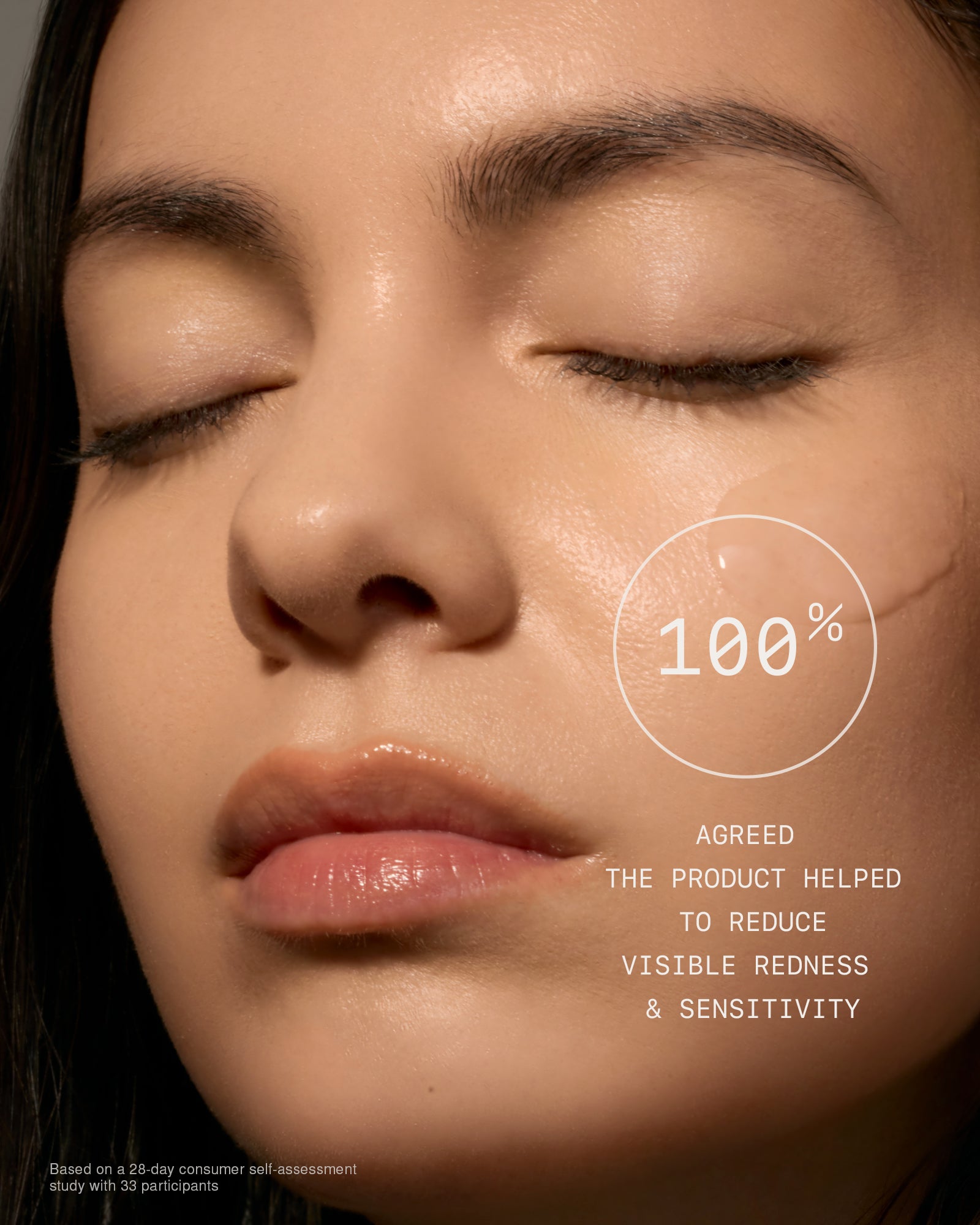 Soothing recovery serum for sensitive skin, helps calm redness and support skin barrier, Terra Roots NEA accepted